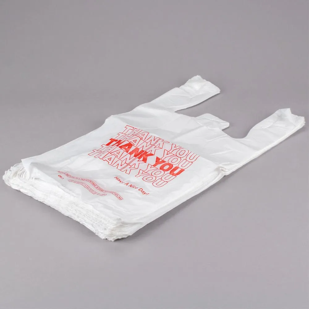 1200 Retail Thank You Plastic Bags Recyclable Grocery Bag Supermarket Shopping