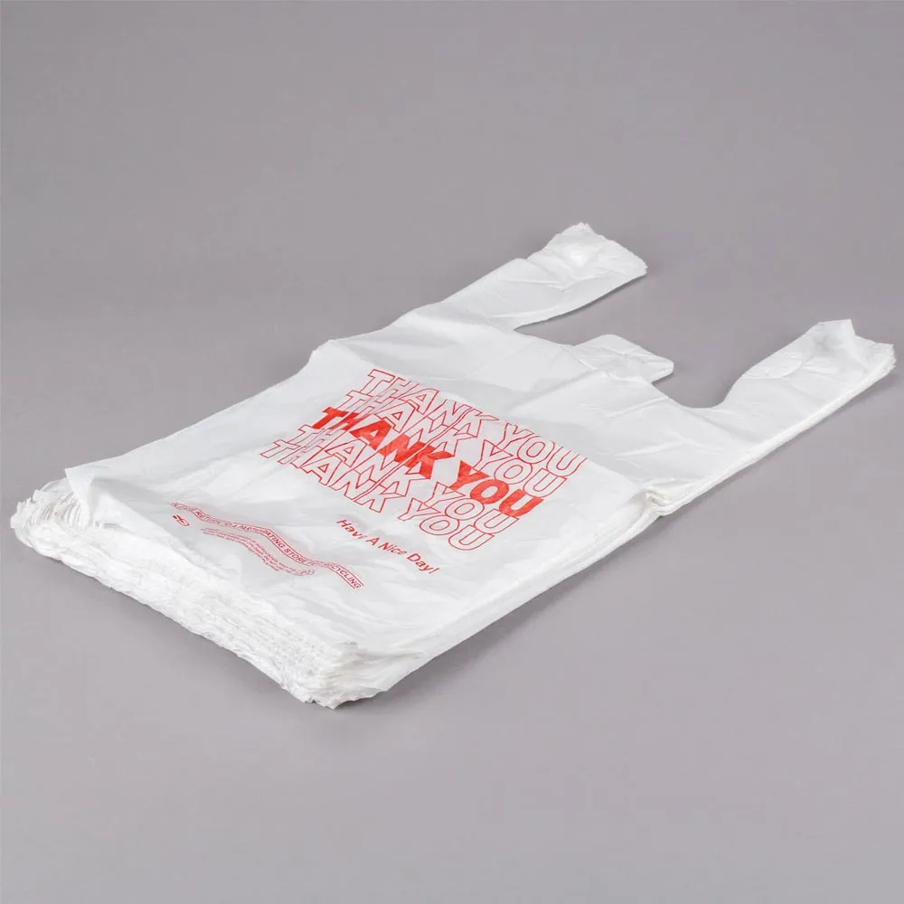 1200 Retail Thank You Plastic Bags Recyclable Grocery Bag Supermarket Shopping