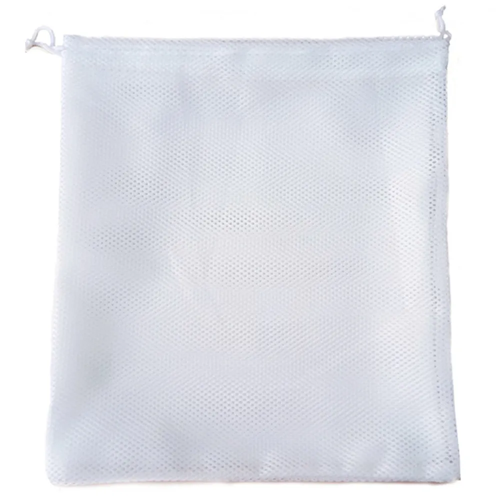 4 Reusable Produce Bag Drawstring Mesh Net Fruit Vegetable Grocery Food Storage