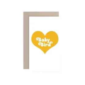 Baby Bird Heart Enclosure Card by Rock Scissor Paper