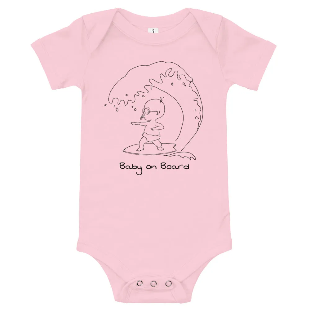 Baby on Board baby surf bodysuit