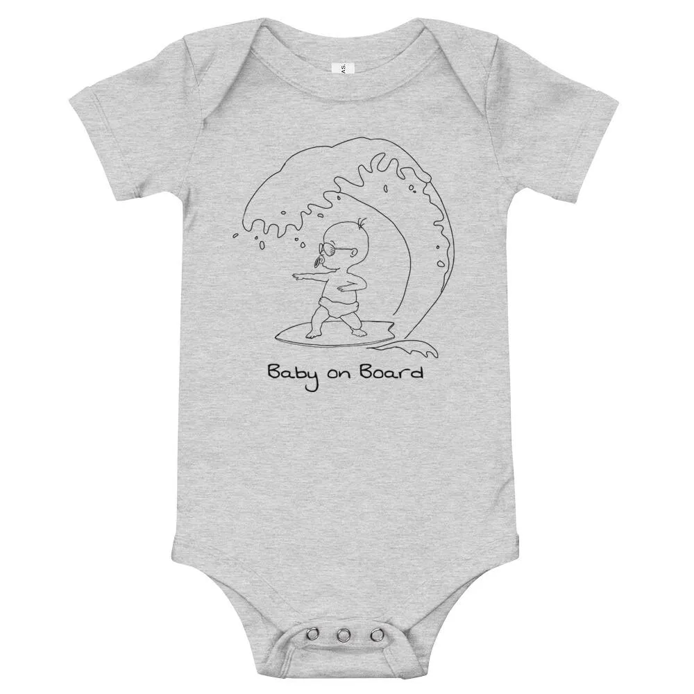 Baby on Board baby surf bodysuit