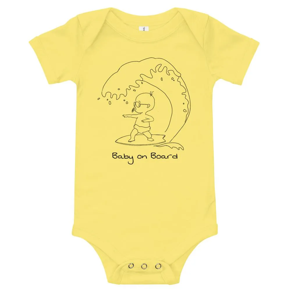 Baby on Board baby surf bodysuit