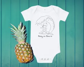 Baby on Board baby surf bodysuit
