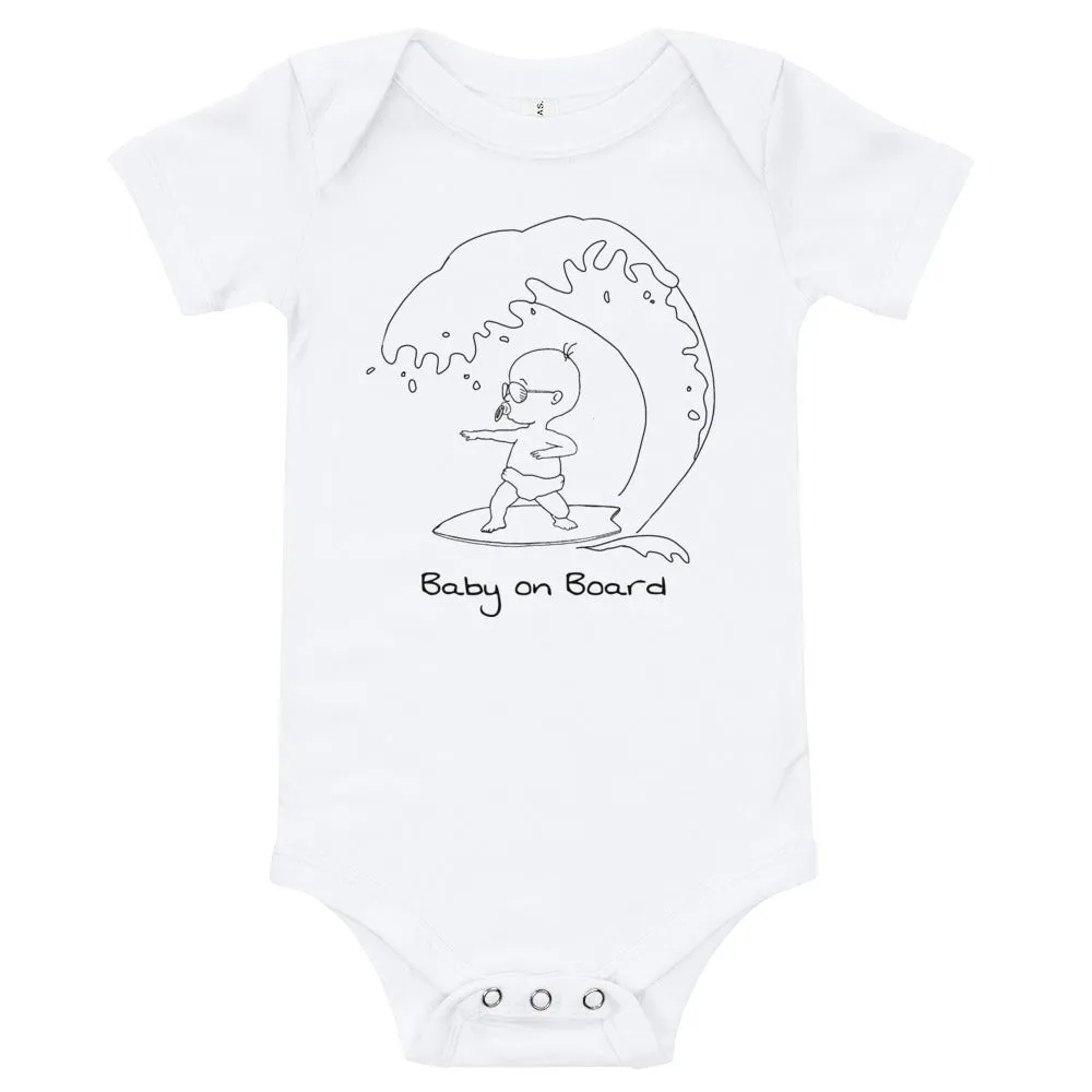 Baby on Board baby surf bodysuit