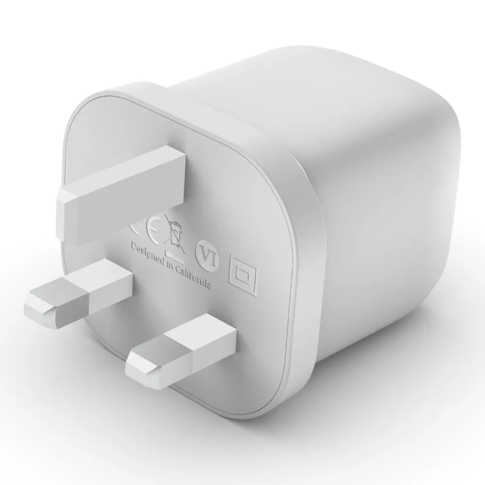 BELKIN 45W Dual USB Type C Wall Charger, Fast Charging Power Delivery 3.0 with GaN Technology