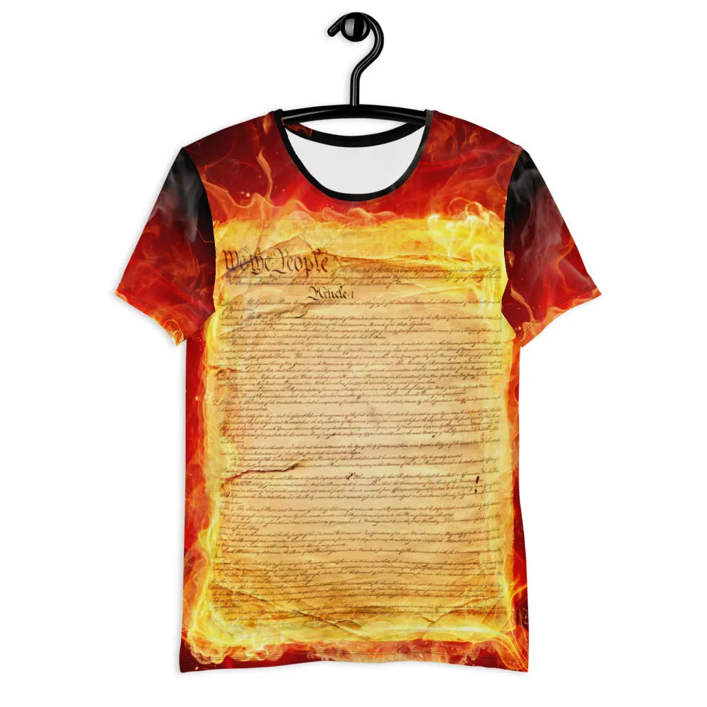 Burning Constitution Men's Athletic T-shirt