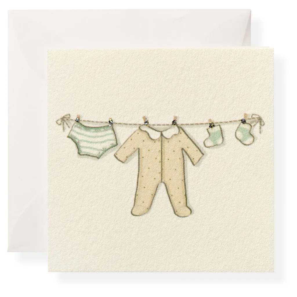 Clothesline Enclosure Card by Karen Adams Designs