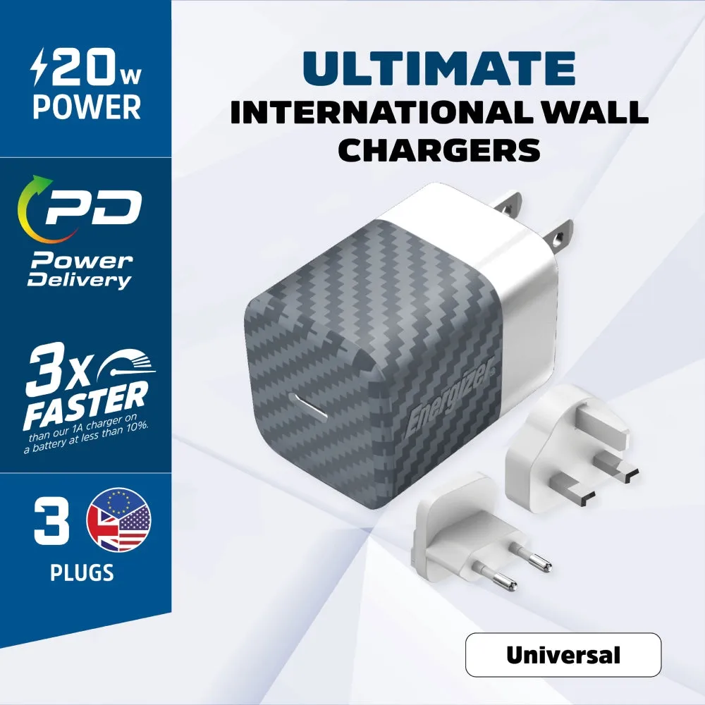 ENERGIZER Wall Charger PD Multi Plug 20W - Silver