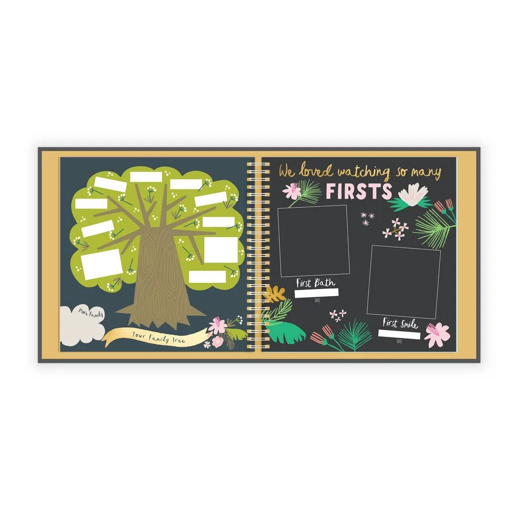 Golden Blossom Memory Baby Book by Lucy Darling