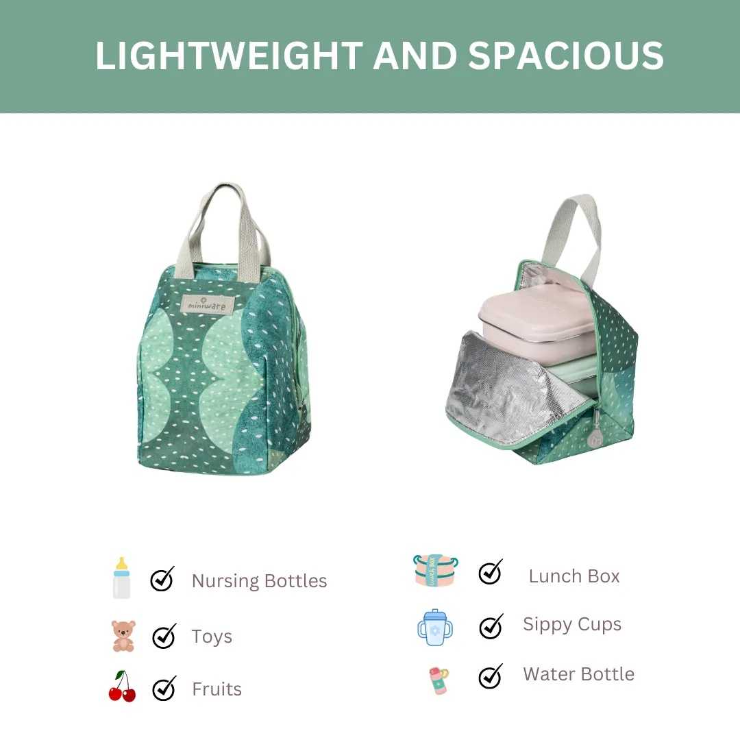 Miniware Mealtote Insulated Insulated Bag Prickly Pear Green