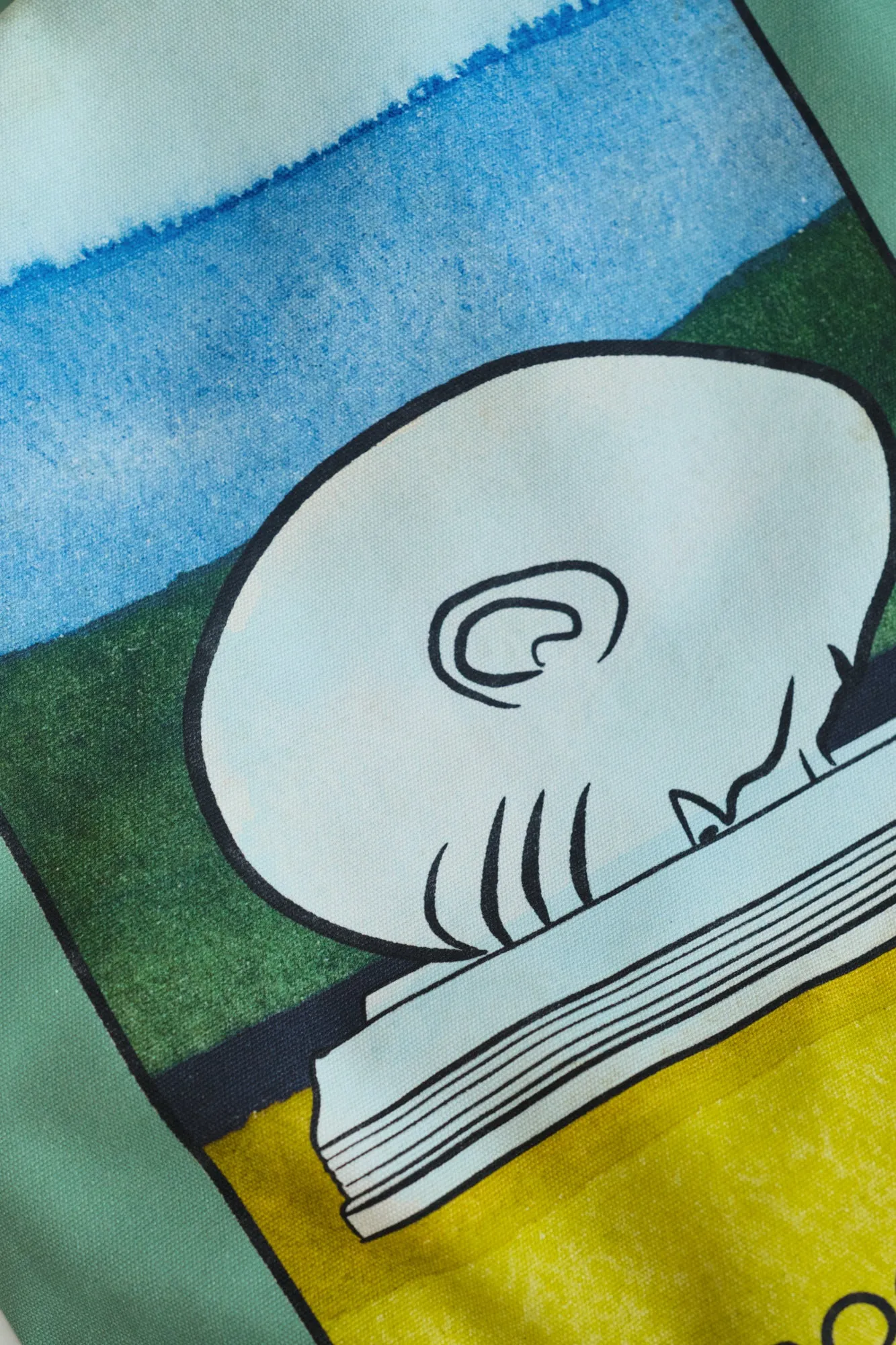 "El Bookhead" Cotton Tote Bag - Green
