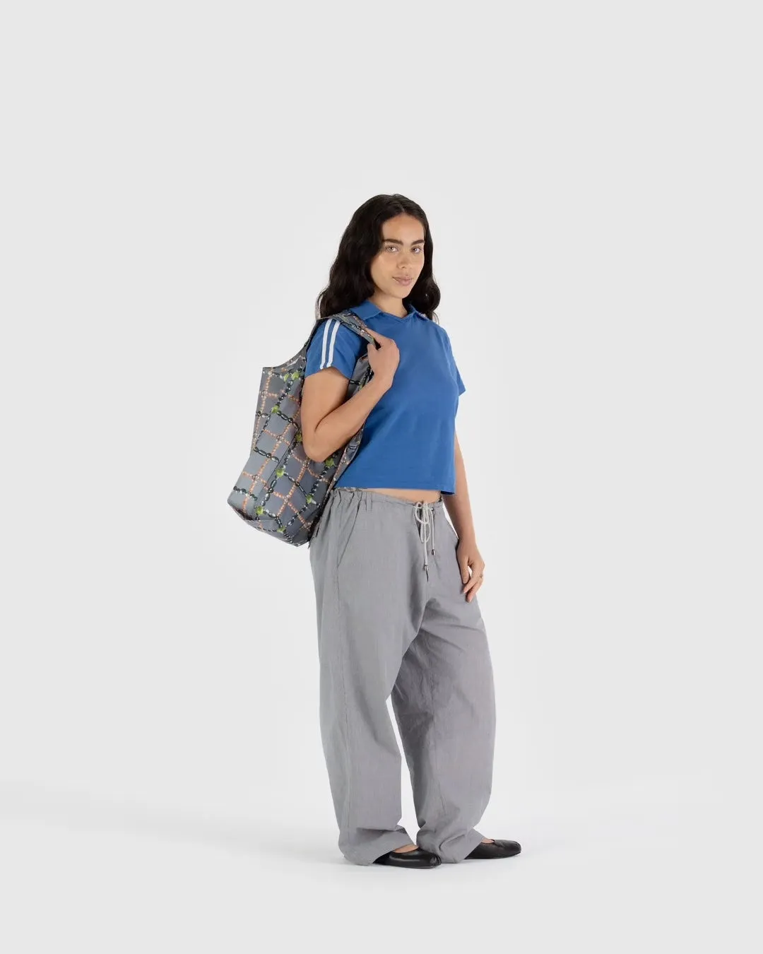 Standard Reusable Tote (Beaded Plaid)