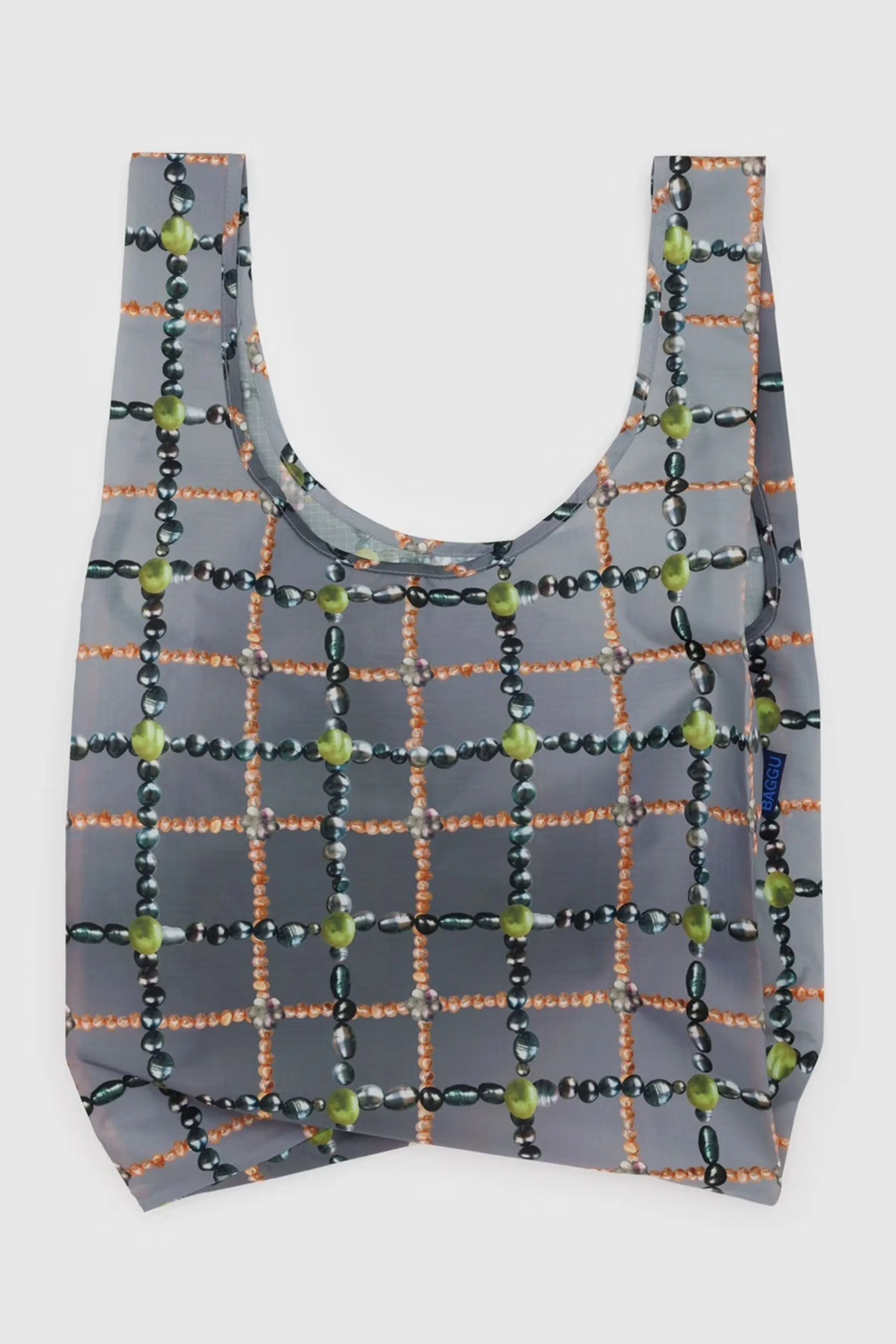 Standard Reusable Tote (Beaded Plaid)